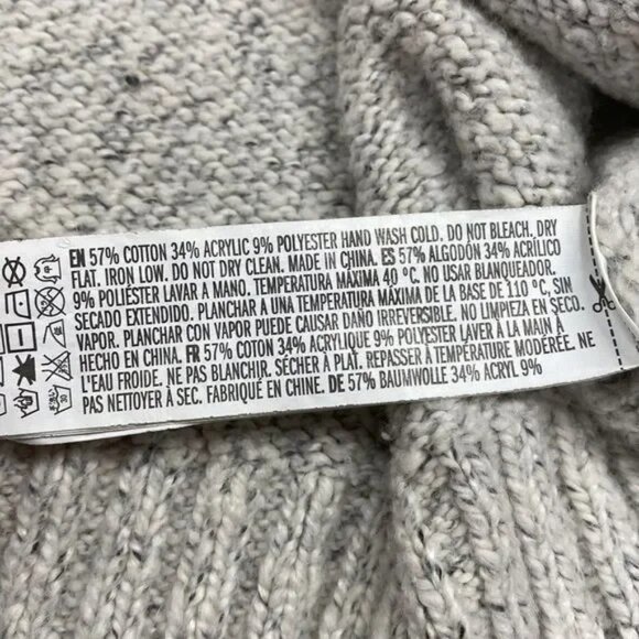 FOREVER 21 WOMEN'S LIGHT GRAY LONG SLEEVE TUNIC SWEATER SIZE MEDIUM-NICE! - Picture 6 of 6